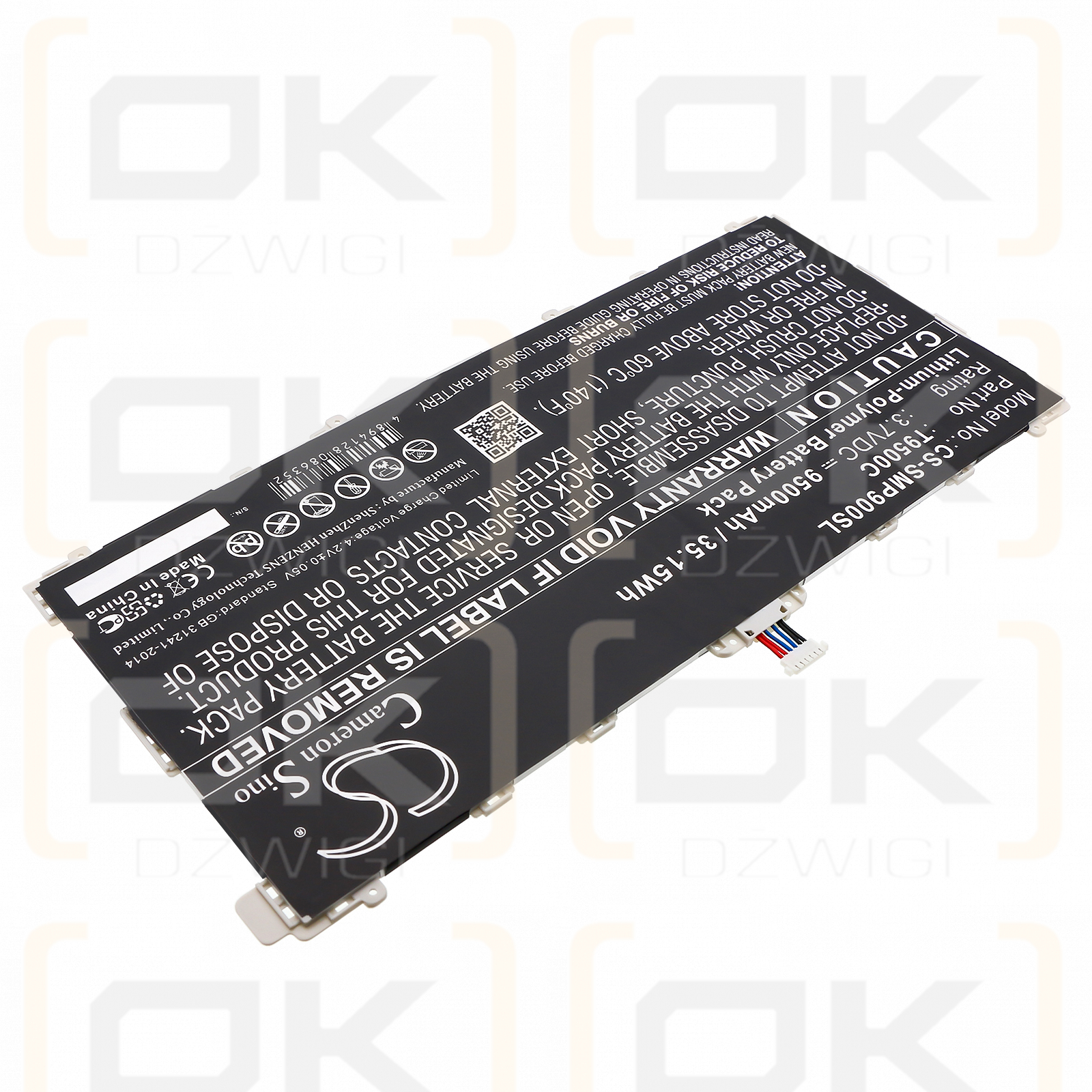 Samsung Galaxy Note Pro / T9500C 9500 мАч литий-полимерный 3,7 В (Cameron Sino)