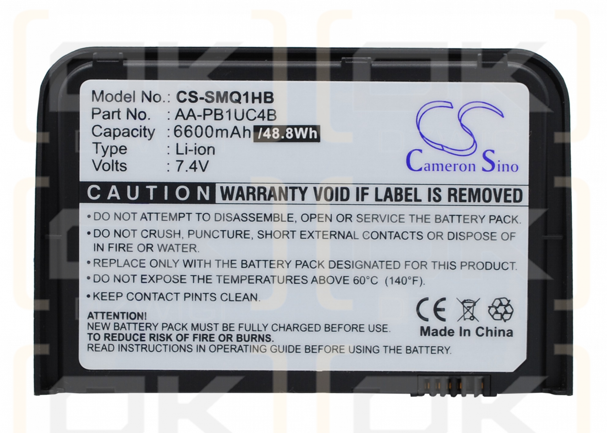 Samsung NP-Q1U-Y04 / AA-PB1UC4B 6600 mAh Li-ion 7,4 V (Cameron Sino)