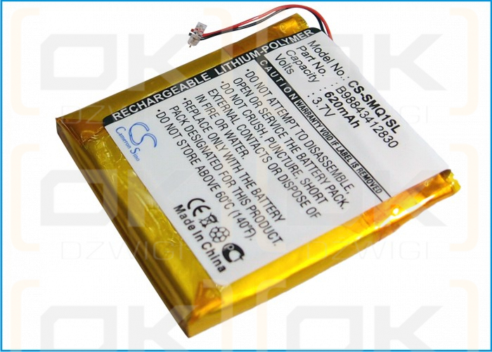 Samsung YP-Q1CB/XSH / B98843412830 620 mAh Li-Polymer 3.7 V (Cameron Sino)