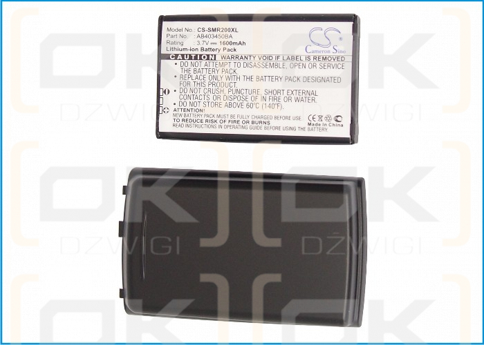 Samsung SCH-R200 / AB403450BA 1600 mAh Li-Ion 3,7 V (Cameron Sino)