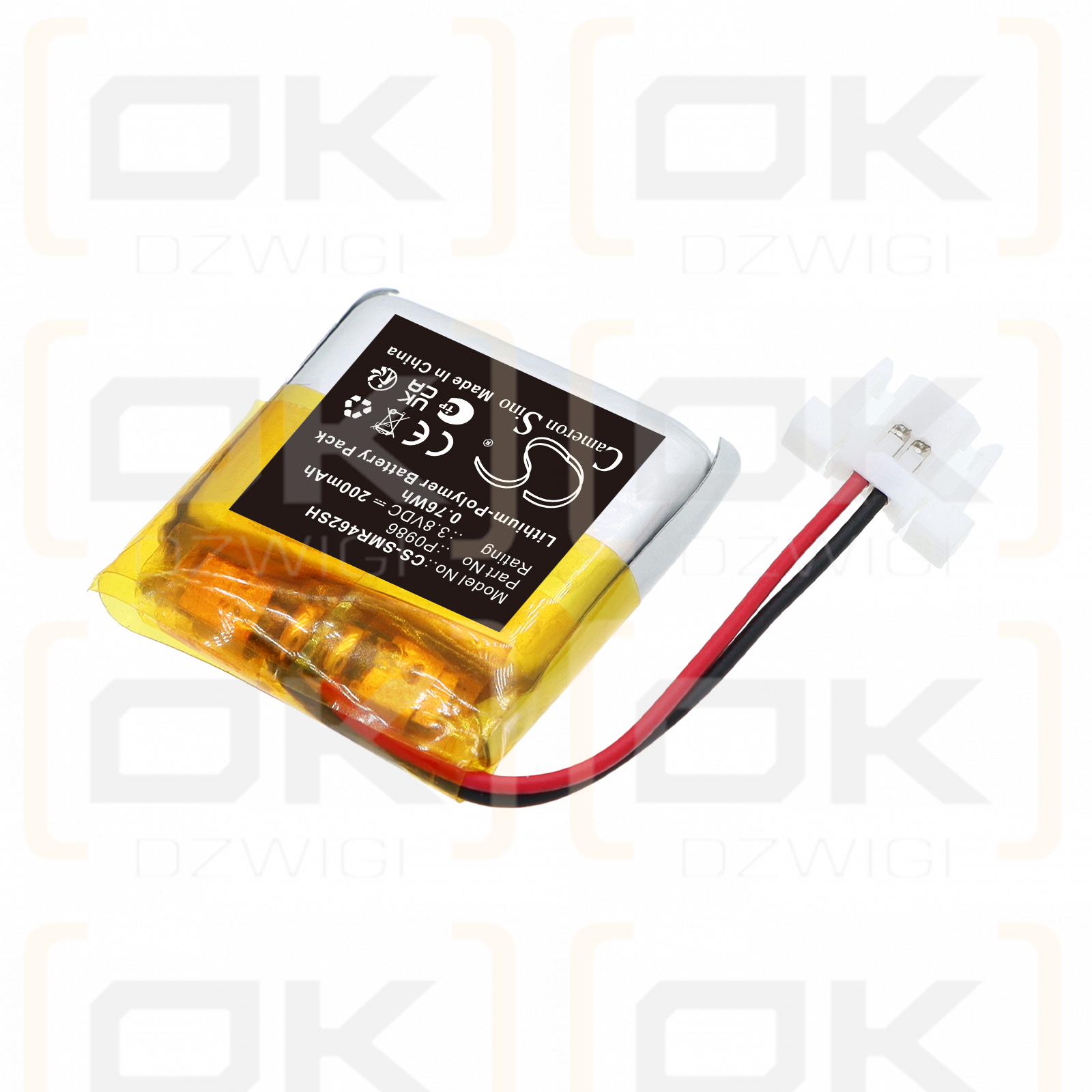 Ersatzakku für Samsung Watch 462223 / P0986 200 mAh Li-Polymer 3,8 V (Cameron Sino)