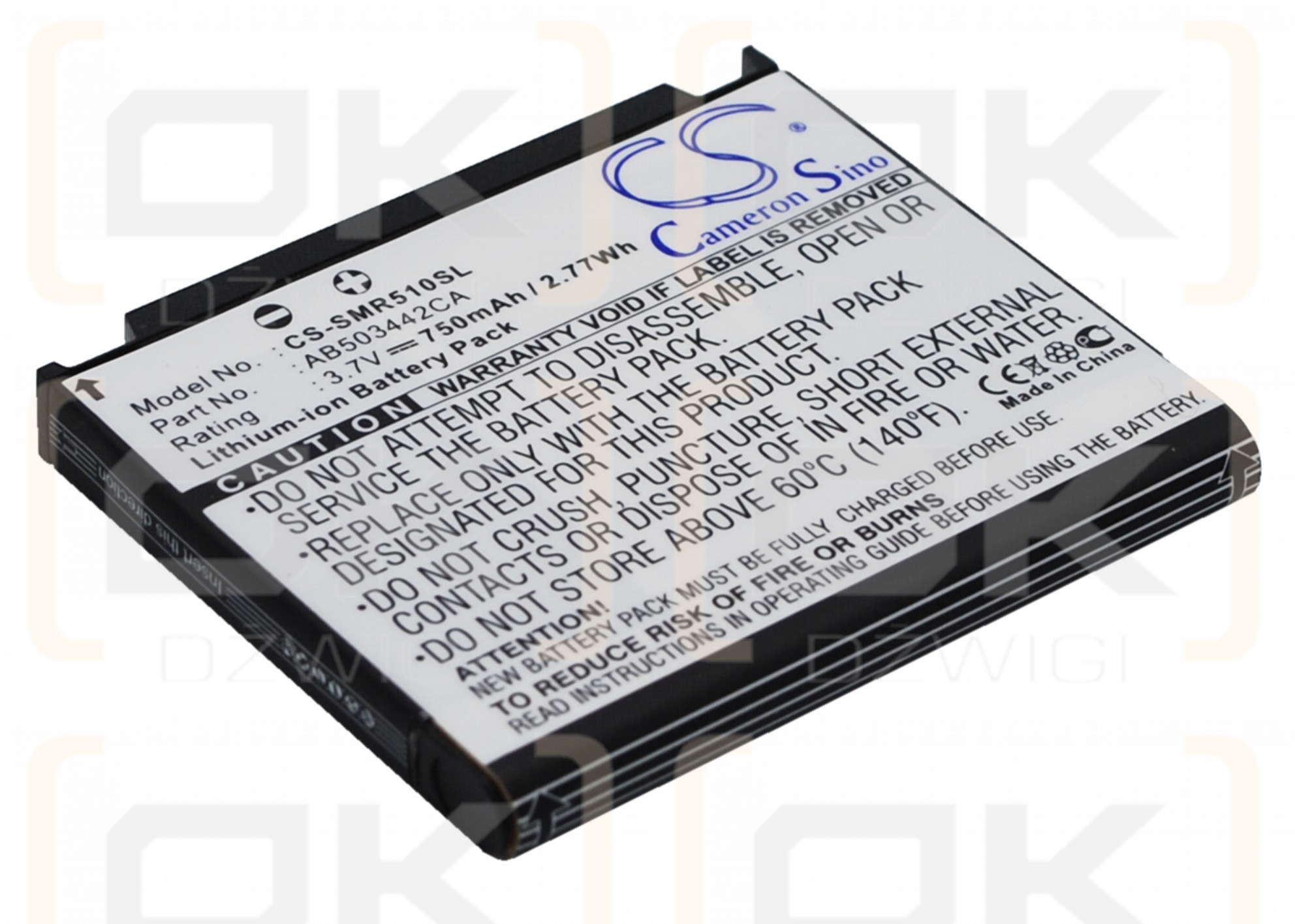 Samsung SPH-M520 / AB503442BABSTD 750 mAh Li-ion 3.7 V (Cameron Sino)