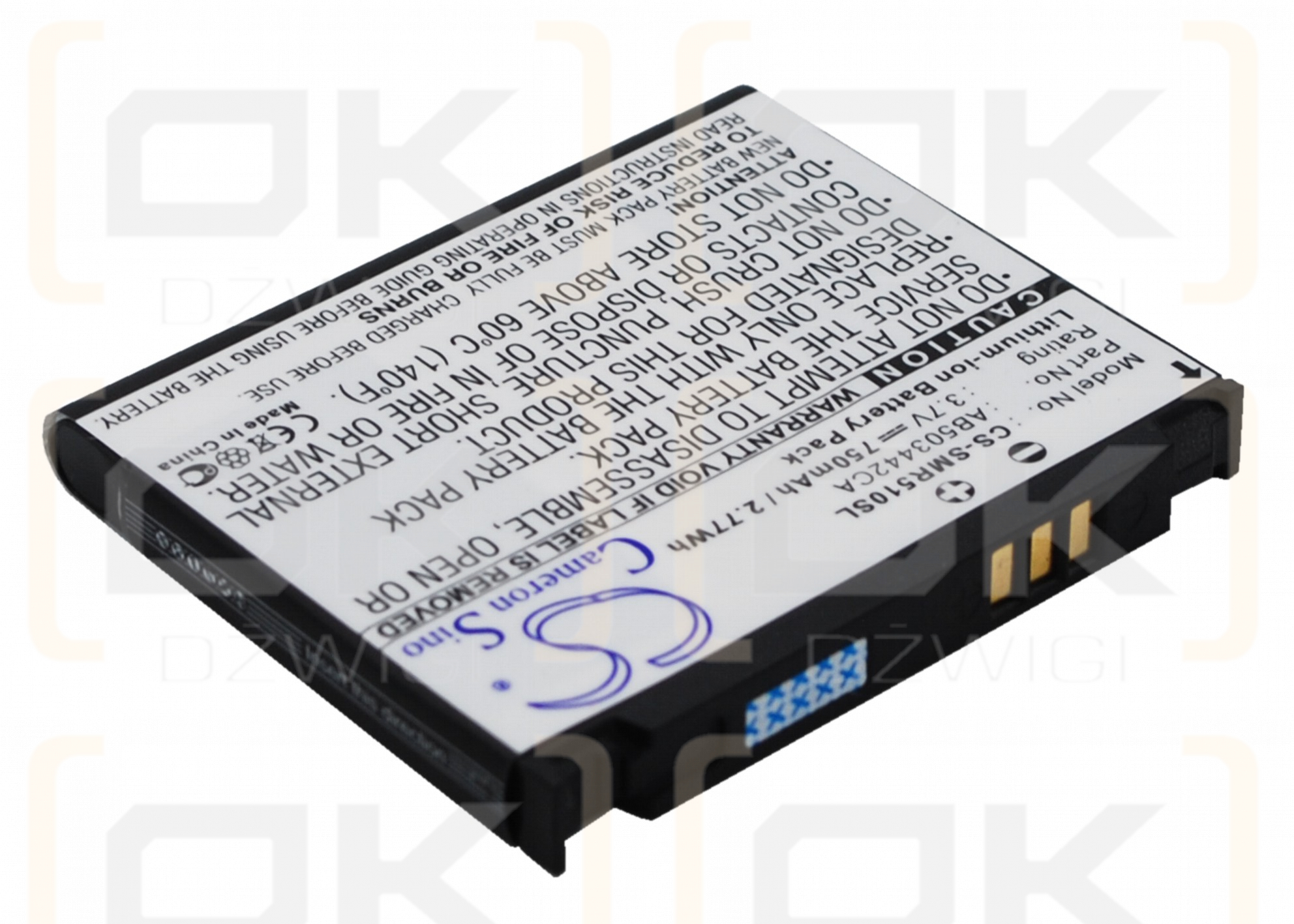 Samsung SPH-M520 / AB503442BABSTD 750 mAh Li-ion 3.7 V (Cameron Sino)