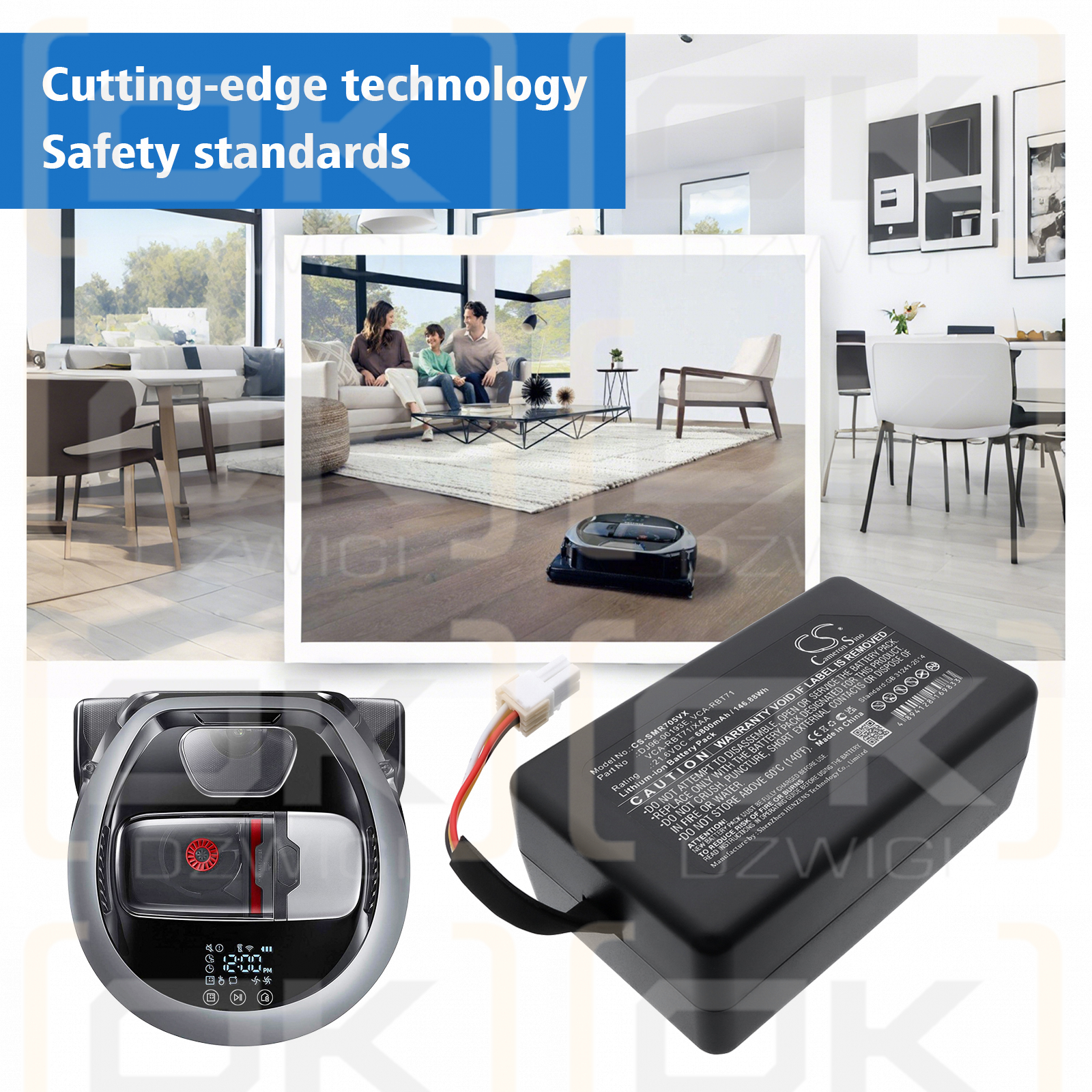 Samsung VR1AM7040W9/AA / DJ96-00193E 6800 mAh Li-ion 21.6 V (Cameron Sino)