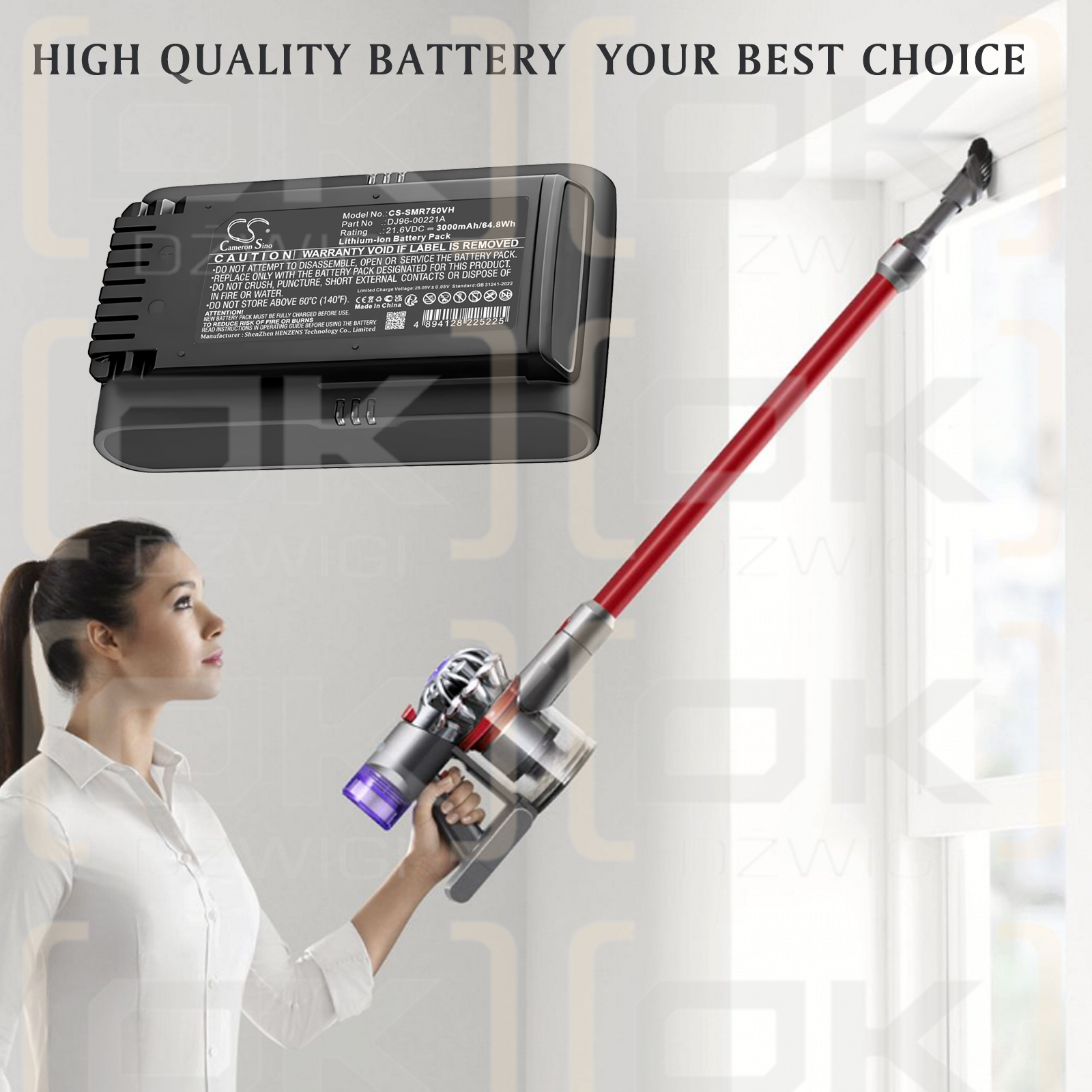 Samsung VS9000 / DJ96-00221A 3000 mAh Li-ion 21.6 V (Cameron Sino)