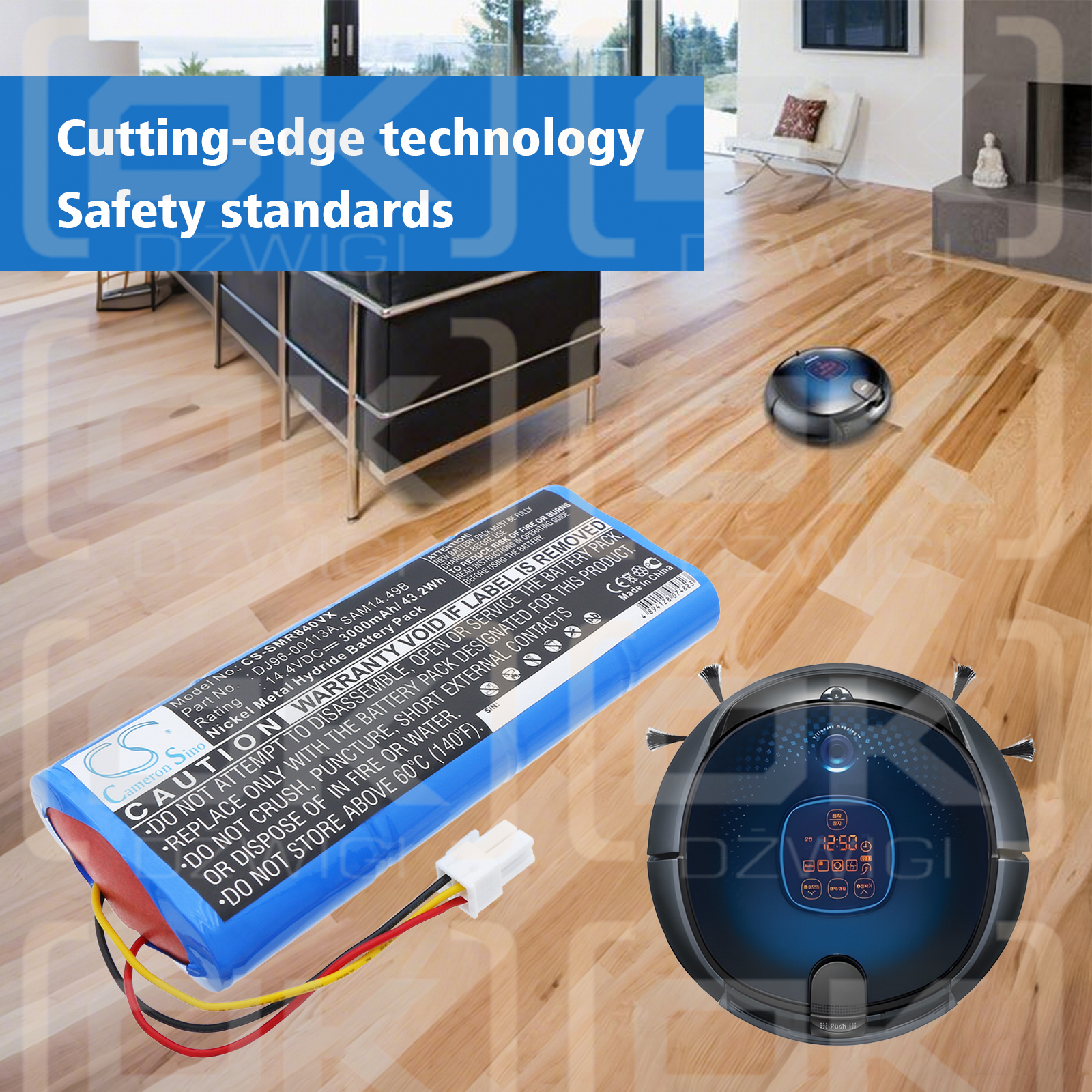 Samsung SR8990 / DJ96-00113A 3000 mAh Ni-MH 14.4 V (Cameron Sino)