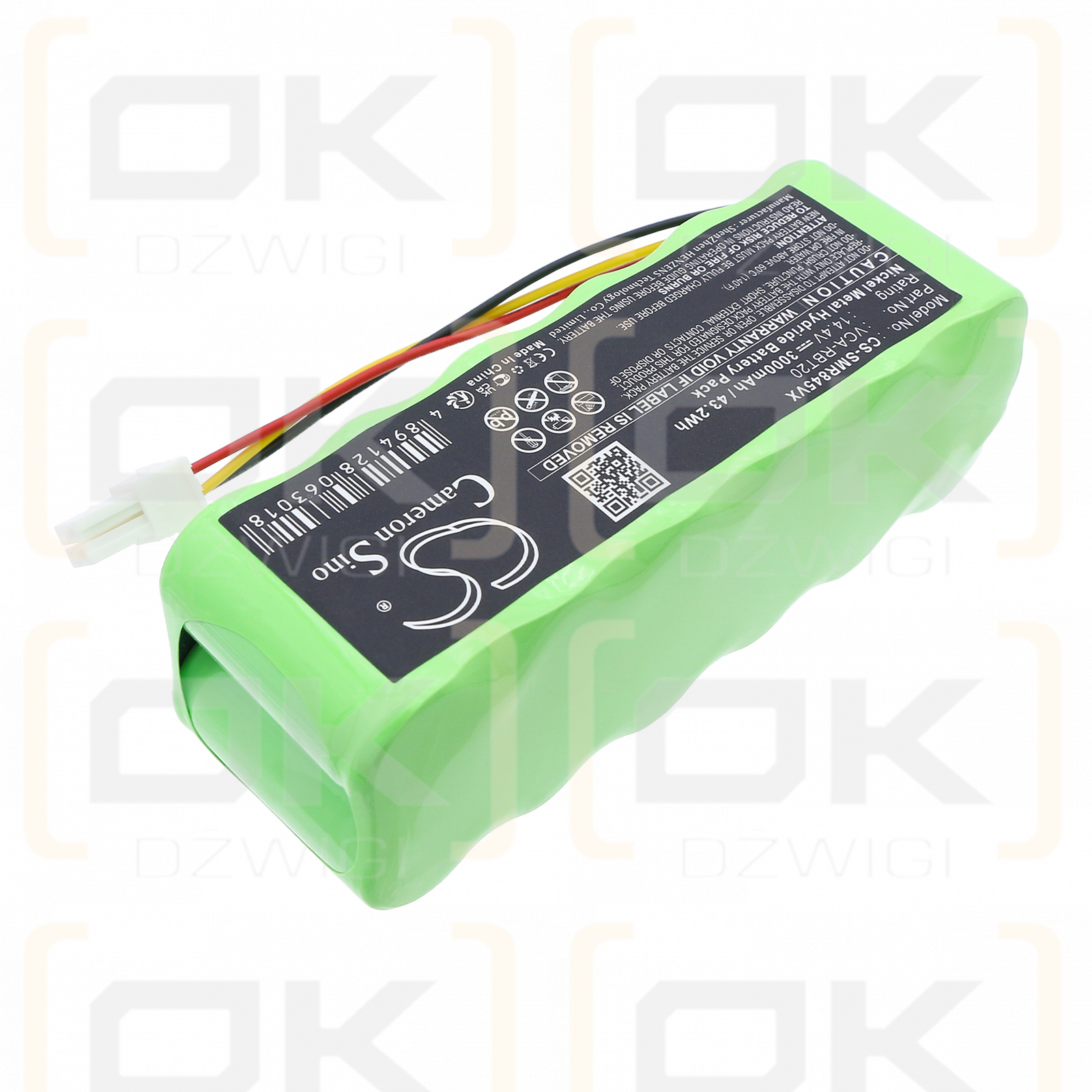 Toshiba Smarbo VC-RB100 / RB1-P 3000 mAh Ni-MH 14.4 V (Cameron Sino)