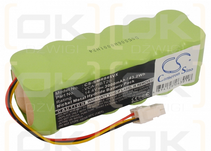 Toshiba Smarbo VC-RB100 / RB1-P 3000mAh Ni-MH 14.4V (Cameron Sino)