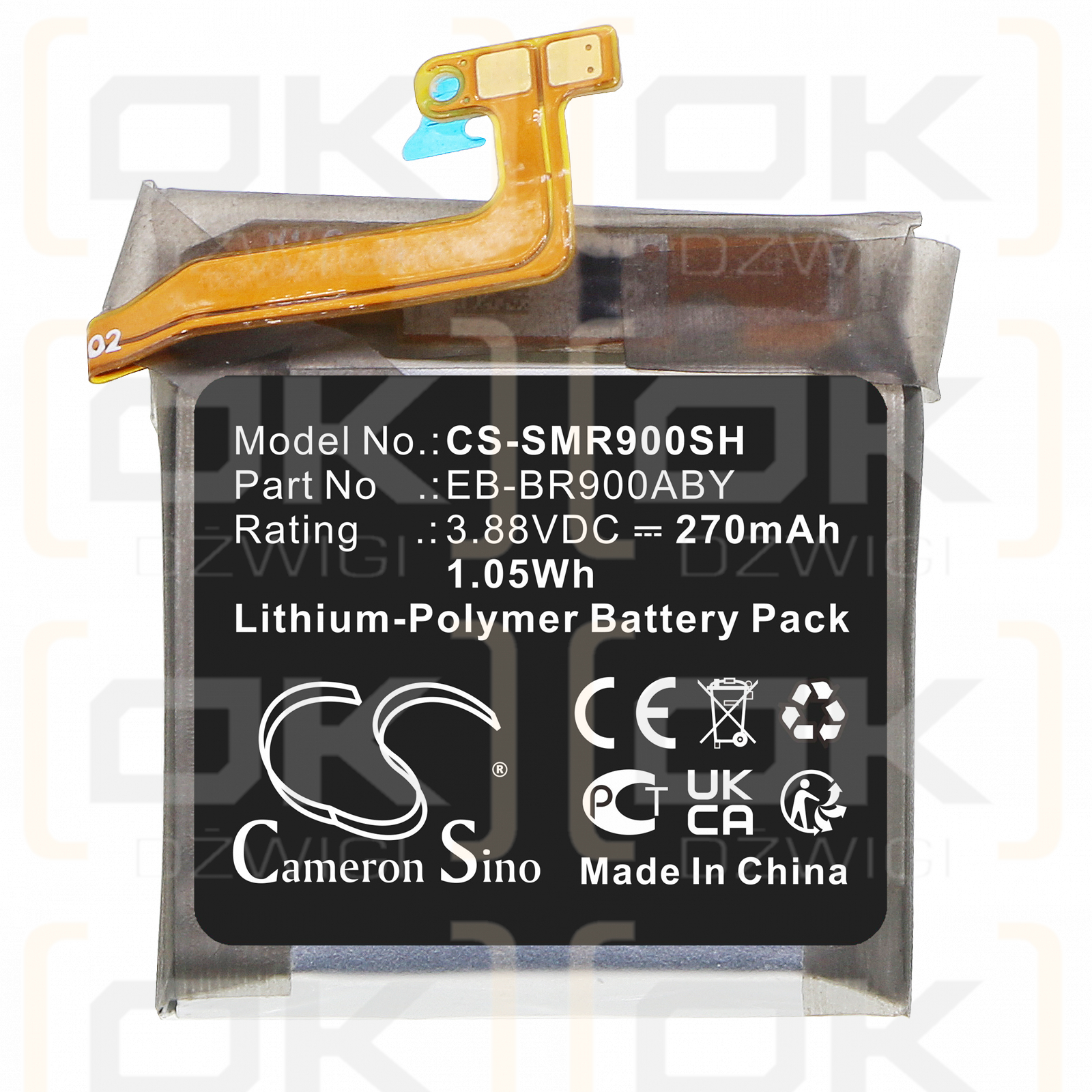 Samsung SM-R905 / EB-BR900ABY 270 mAh Li-Polymer 3,88 V (Cameron Sino)