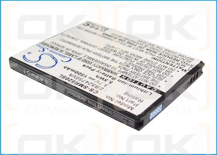 Samsung Focus S / EB524759VA 1500 mAh Li-Ion 3,7 V (Cameron Sino)