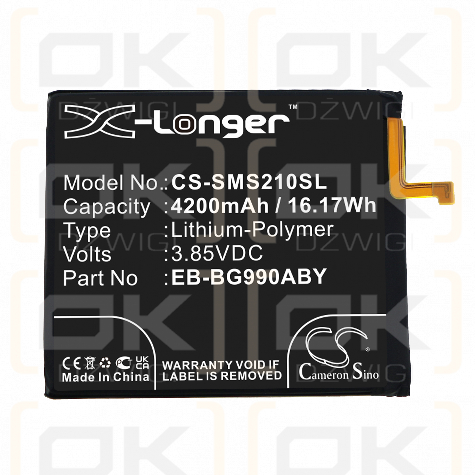 Samsung SM-G990E / EB-BG990ABY 4200 mAh Li-Polymer 3,85 V (Cameron Sino)