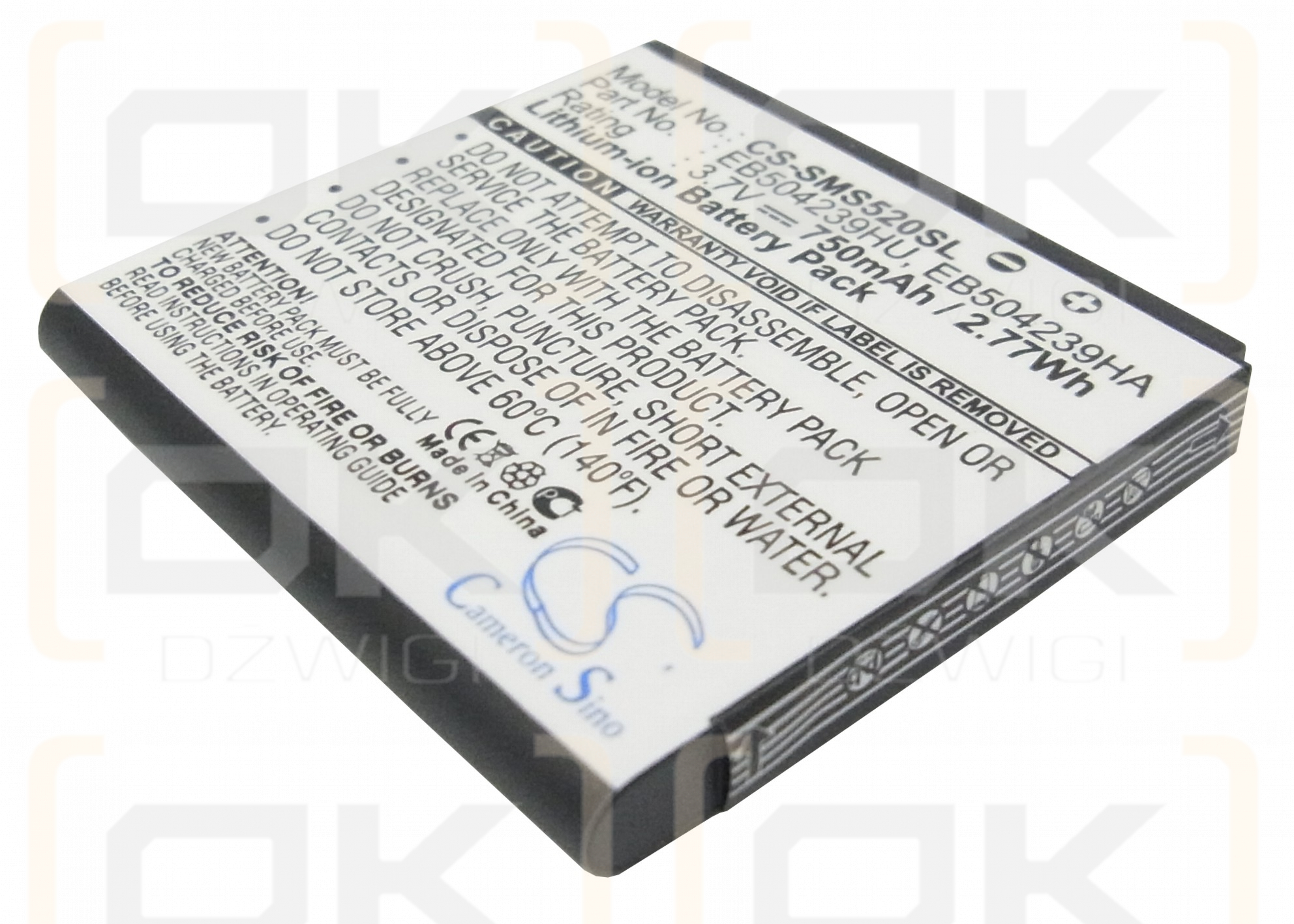 Samsung GT-S5200C / EB504239HU 750 mAh Li-Ion 3,7 V (Cameron Sino)