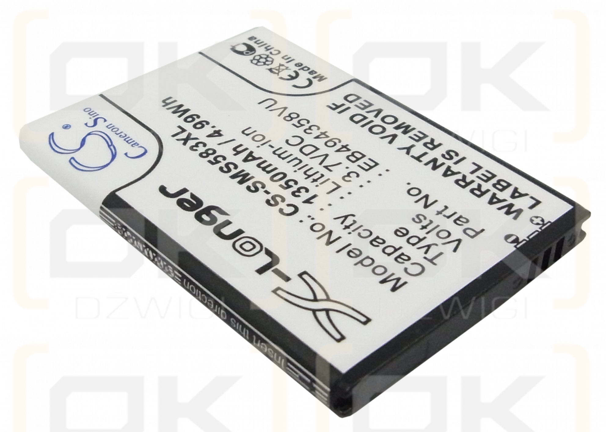 Samsung GT-S5831I / EB494358VU 1350 mAh Li-Ion 3,7 V (Cameron Sino)