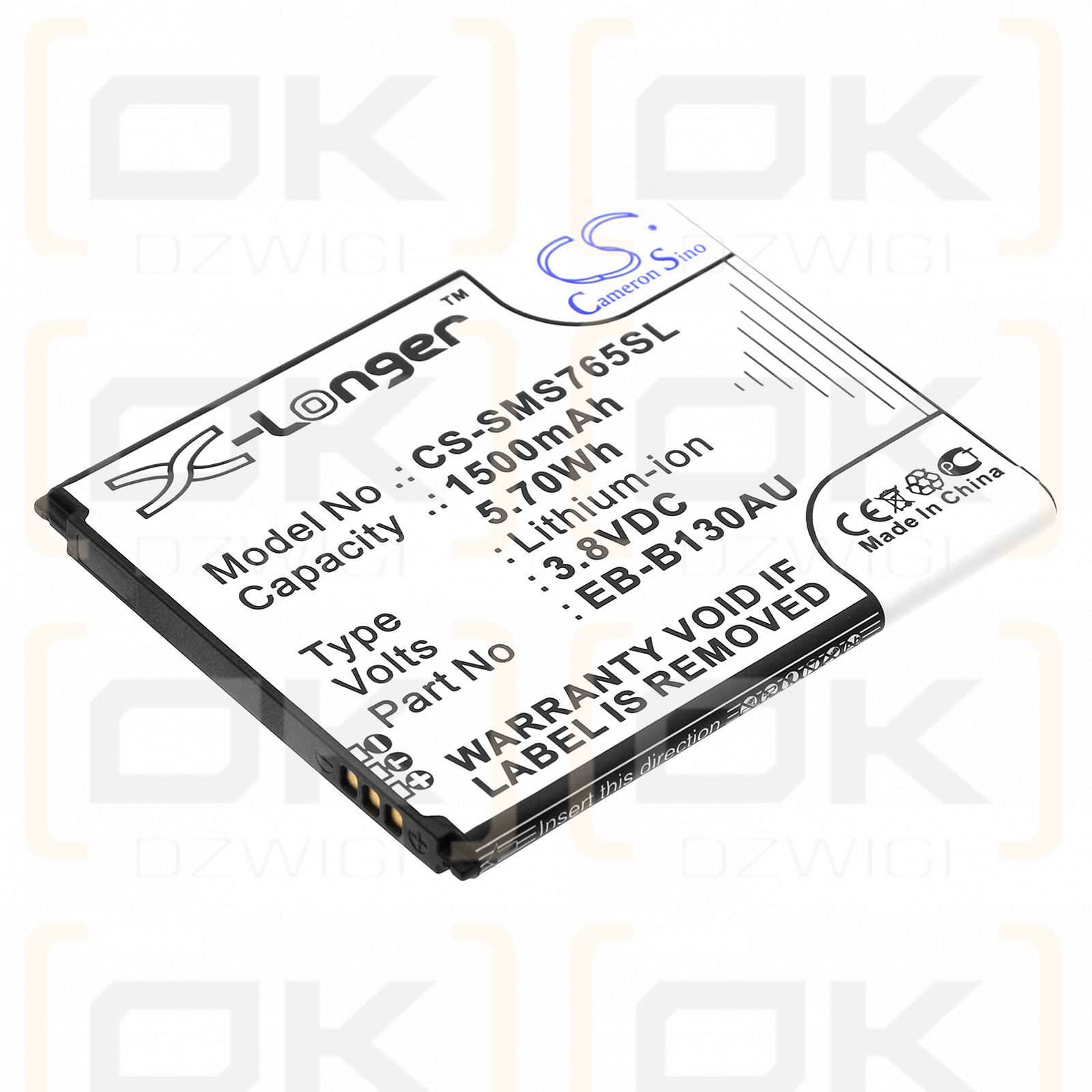 Samsung SM-S765C / EB-B130AU 1500 mAh Li-Ion 3,8 V (Cameron Sino)