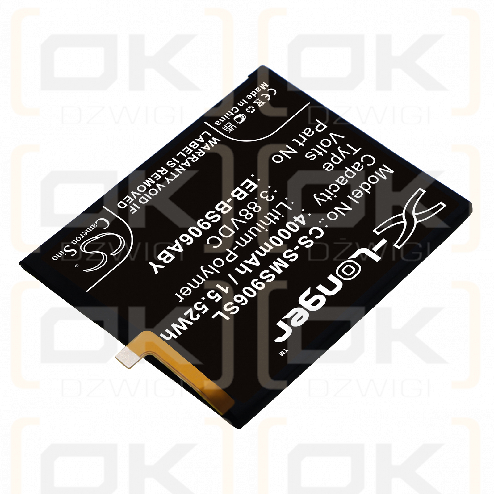 Samsung SM-S906E/DS / EB-BS906ABY 4000 mAh Li-Polymer 3,88 V (Cameron Sino)