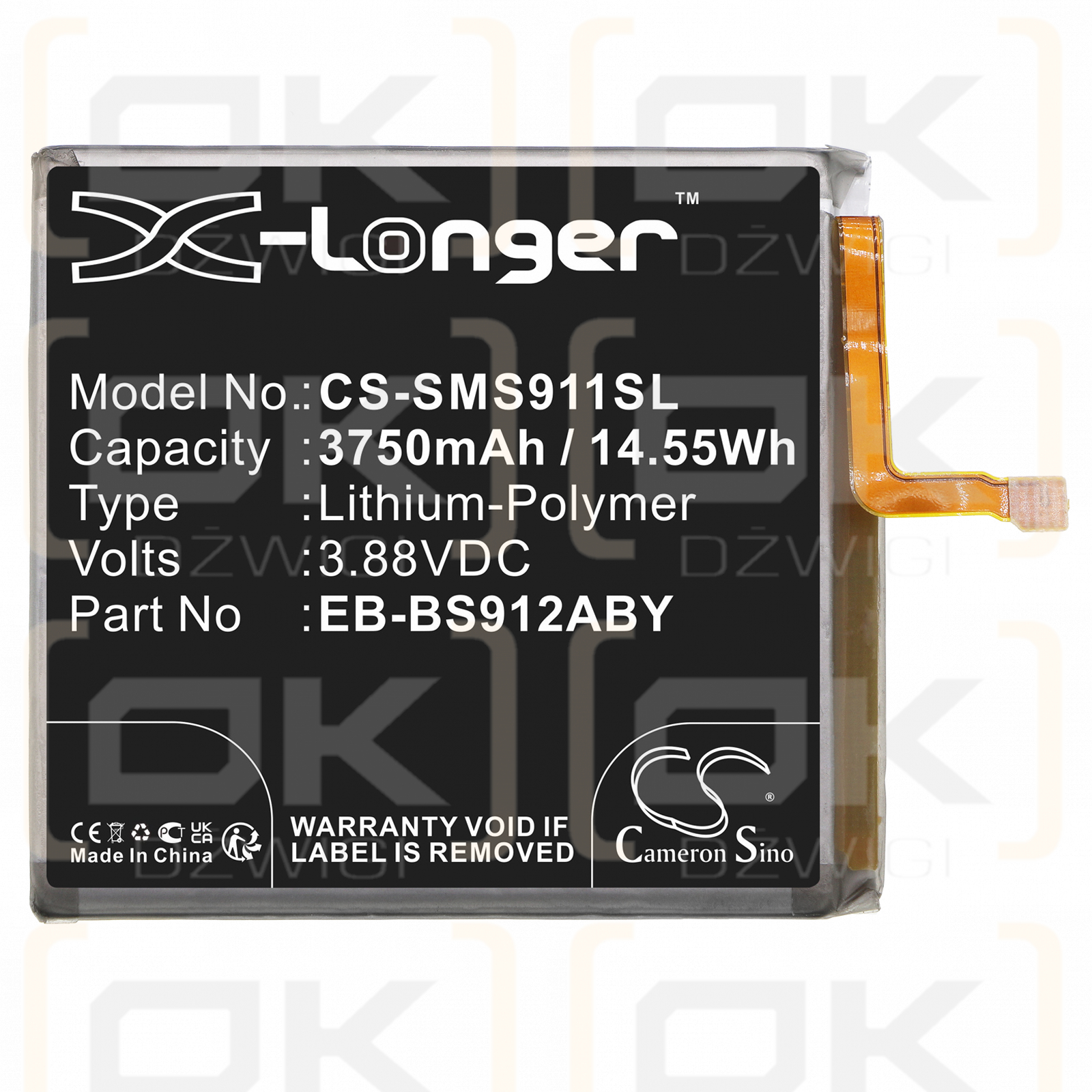 Samsung SM-S911R4 / EB-BS912ABY 3750 mAh Li-Polymer 3,88 V (Cameron Sino)