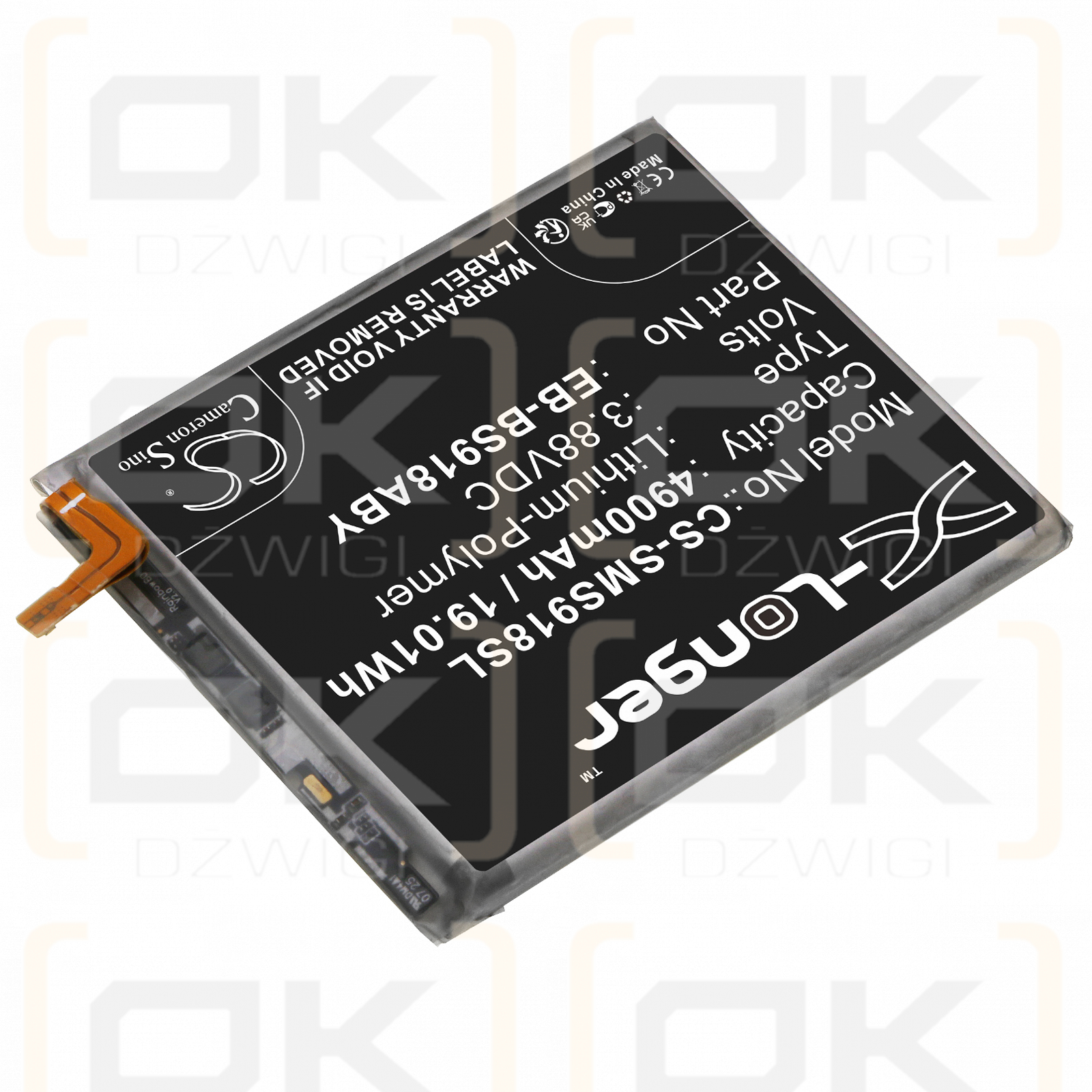 Samsung SM-S918B/DS / EB-BS918ABY 4900 mAh Li-Polymer 3,88 V (Cameron Sino)