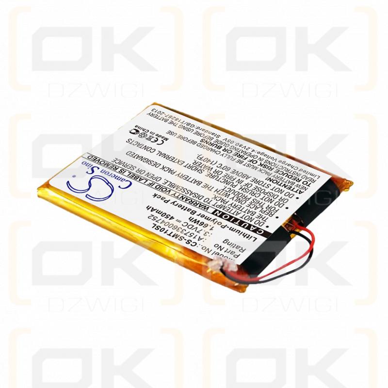 Samsung YP-T10JAU / A157336004752 450mAh Li-Polymer 3.7V (Cameron Sino)