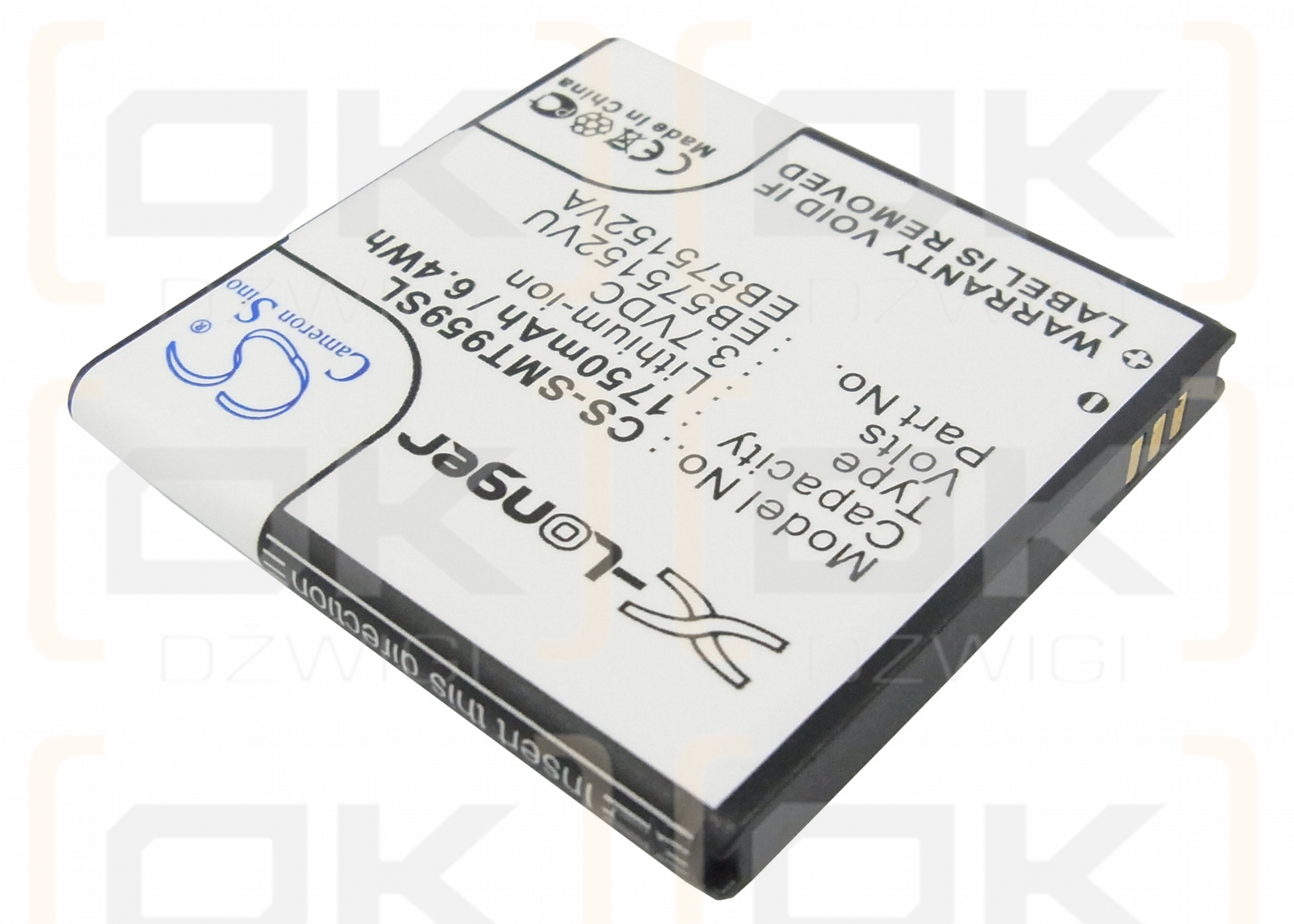 Replacement Battery for T-Mobile SGH-T959W / EB575152VU 1750 mAh Li-ion 3.7 V (Cameron Sino)