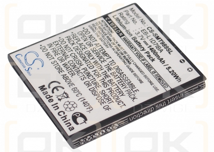 T-Mobile Galaxy S II 4G / EB-L1D7IBA 1400 mAh Li-Ion 3,7 V (Cameron Sino)