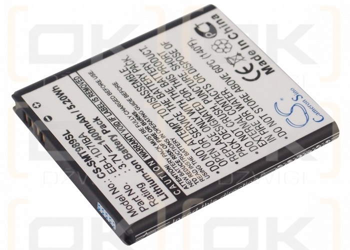 T-Mobile Galaxy S II 4G / EB-L1D7IBA 1400 mAh Li-Ion 3,7 V (Cameron Sino)