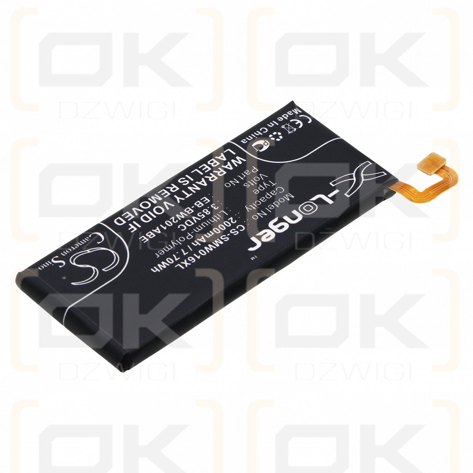 Samsung W2016 / EB-BW201ABE 2000 mAh Li-Polymer 3,85 V (Cameron Sino)