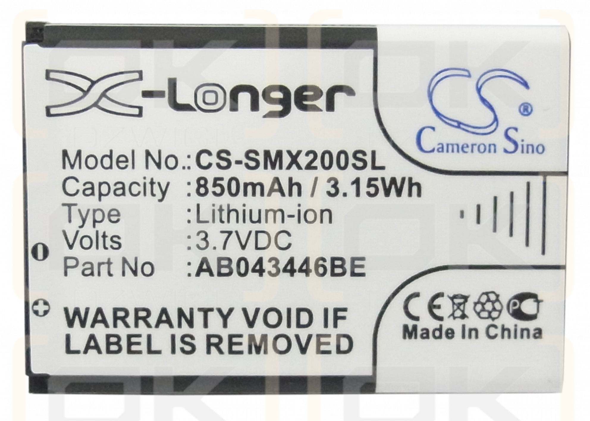 Samsung SPH-M305 / BST3108BE 850 mAh Li-Ion 3,7 V (Cameron Sino)