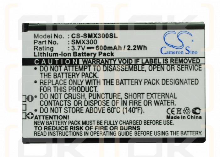 Samsung X300 600mAh Li-Ion 3.7V (Cameron Sino)