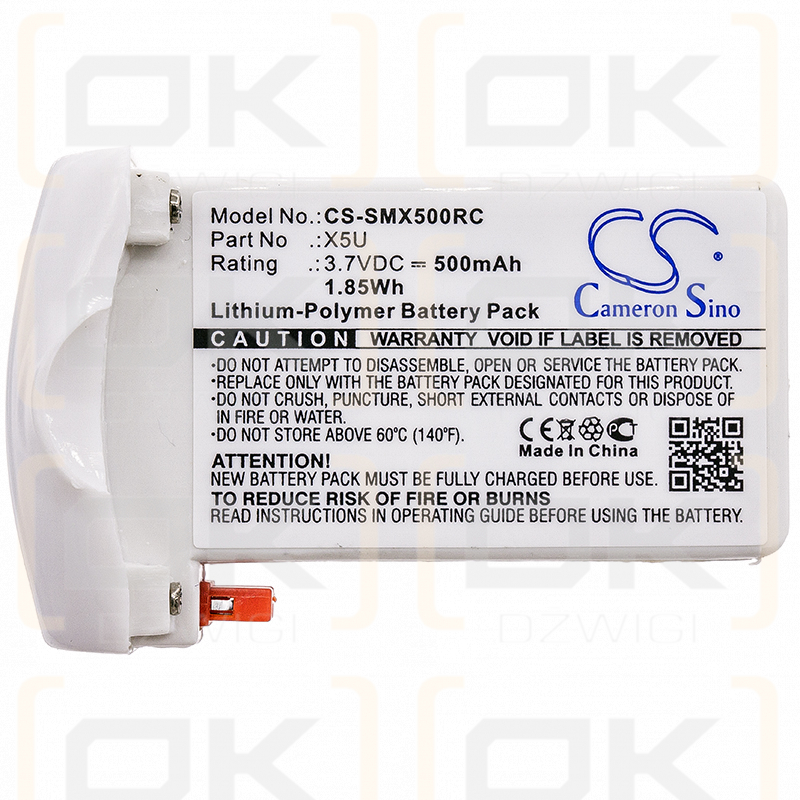 SYMA X5UW / X5U 500 mAh Li-Polymer 3,7 V (Cameron Sino)