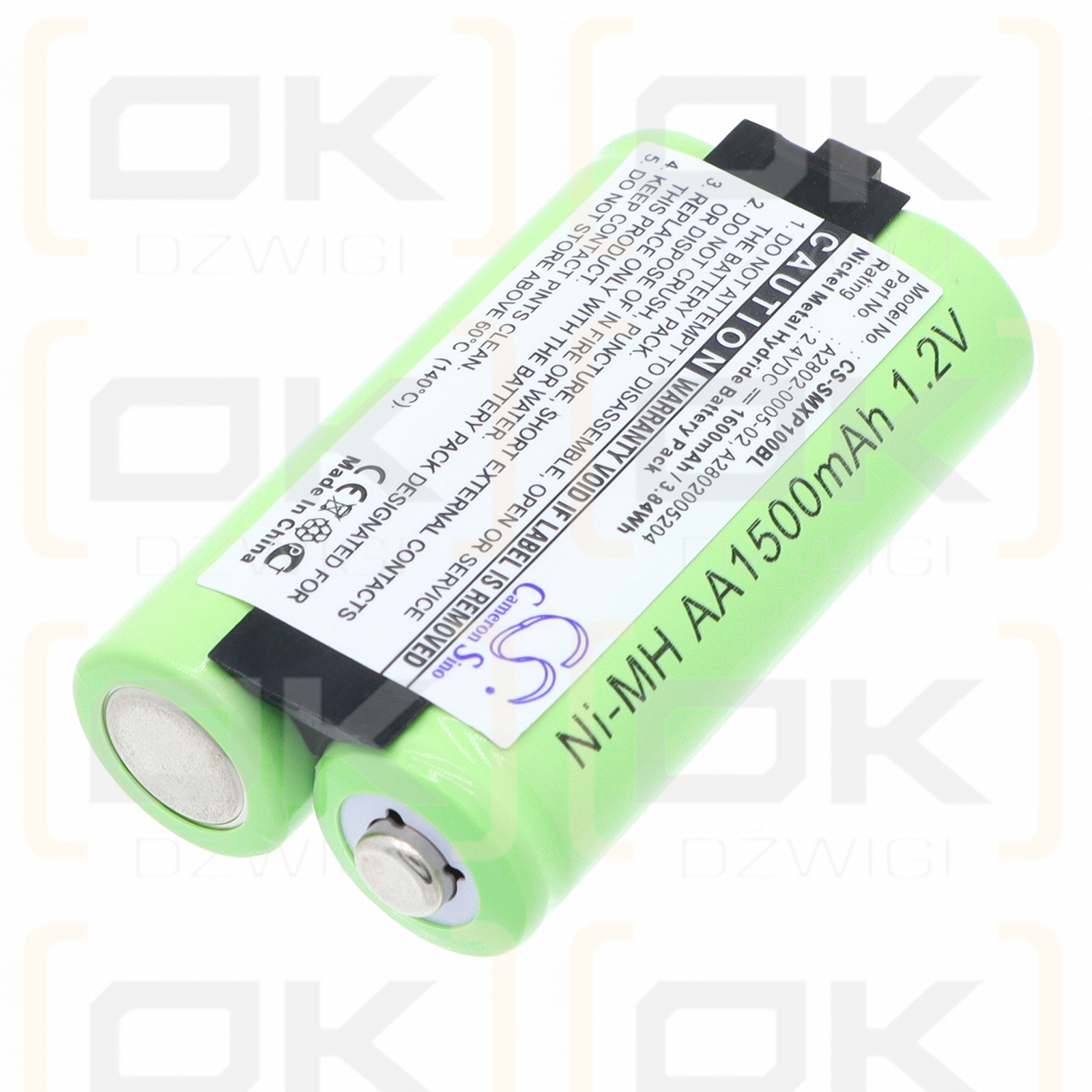 Serie Psion Workabout / A2802-0005-02 1600 mAh Ni-MH 2,4 V (Cameron Sino)