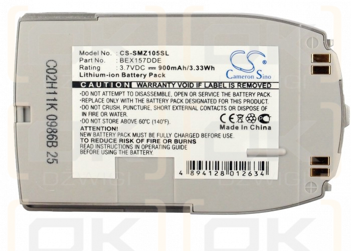 Samsung Z105 / BEX157DDE 900 mAh Li-ion 3.7 V (Cameron Sino)