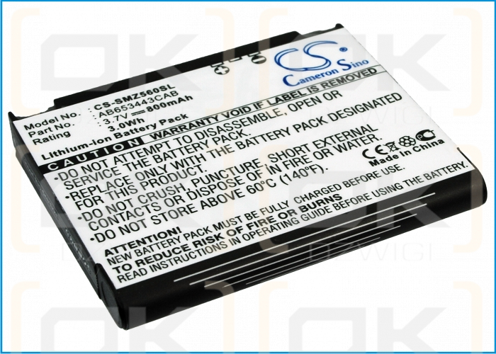 Samsung SGH-T404g / AB653443CAB 800 mAh Li-Ion 3,7 V (Cameron Sino)