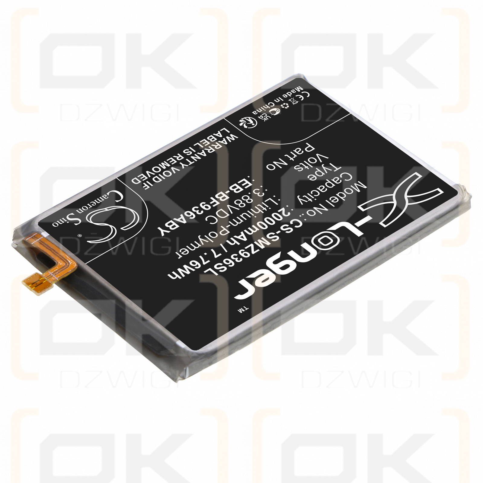 Samsung SM-F936B/DS / EB-BF936ABY 2000 mAh Li-Polymer 3,88 V (Cameron Sino)