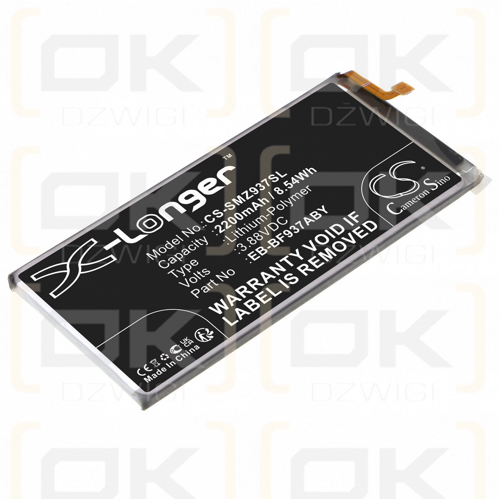 Samsung SM-F936B/DS / EB-BF937ABY 2200 mAh Li-Polymer 3,88 V (Cameron Sino)