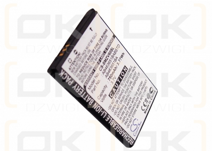 Samsung SGH-T739 / AB463651BABSTD 750 mAh Li-Ion 3,7 V (Cameron Sino)