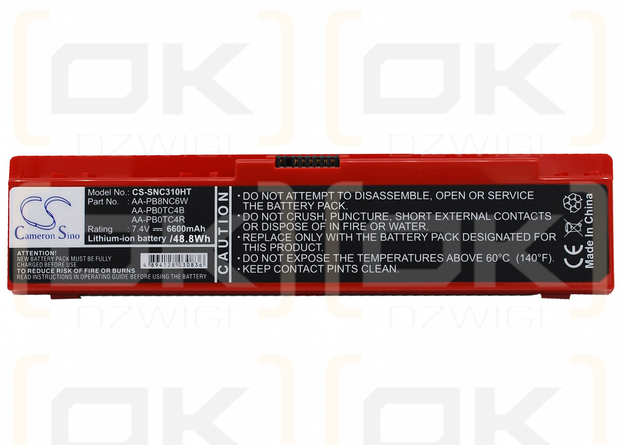 Samsung NP-NF210 / AA-PB0TC4B 6600 mAh Li-ion 7.4 V (Cameron Sino)