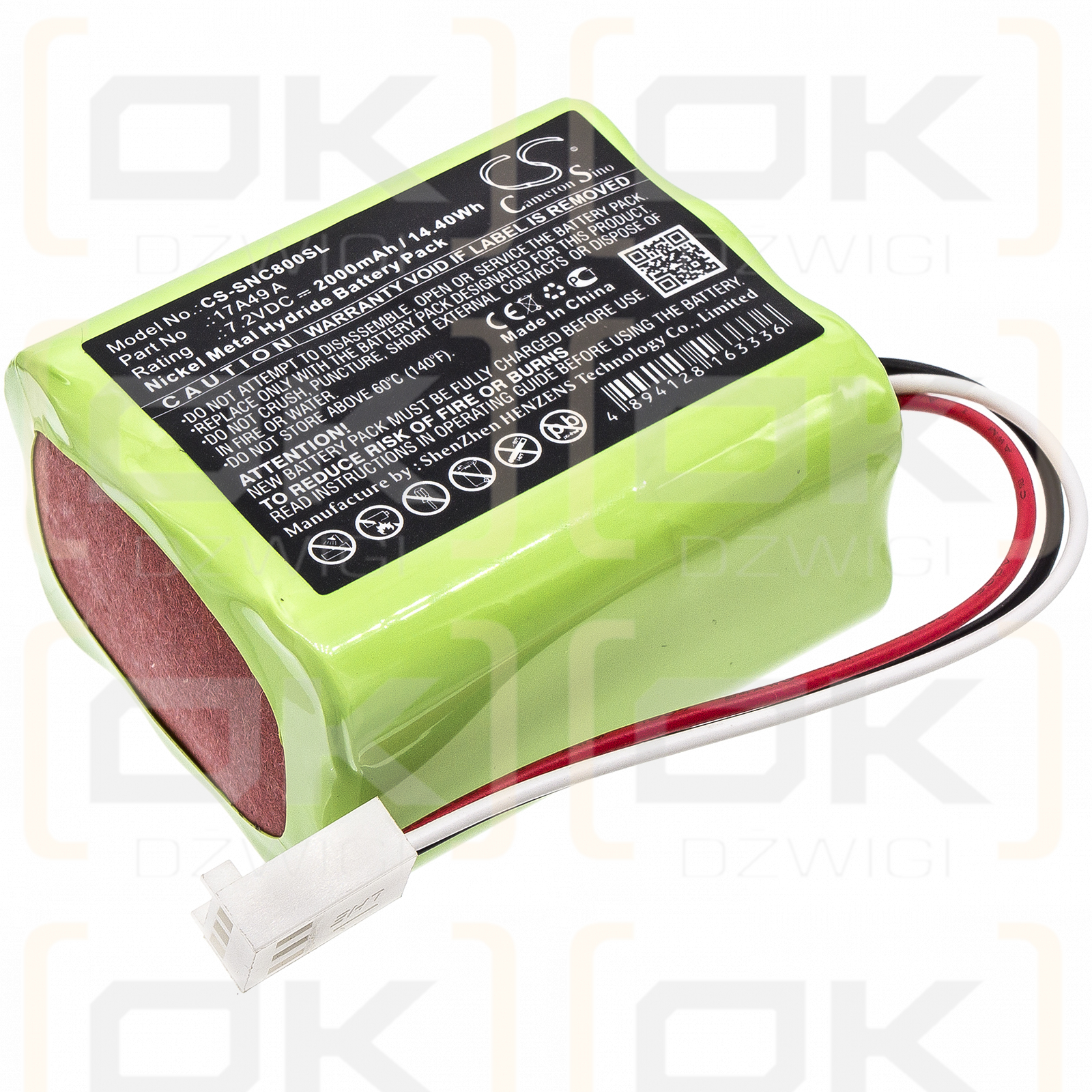 Sencore AVT-800217 D / 17A49 A 2000mAh Ni-MH 7.2V (Cameron Sino)