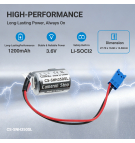 Replacement battery for Sonnenschein Sonnecell SL-350 / SL-350 1200 mAh Li-SOCl2 3.6 V (Cameron Sino)