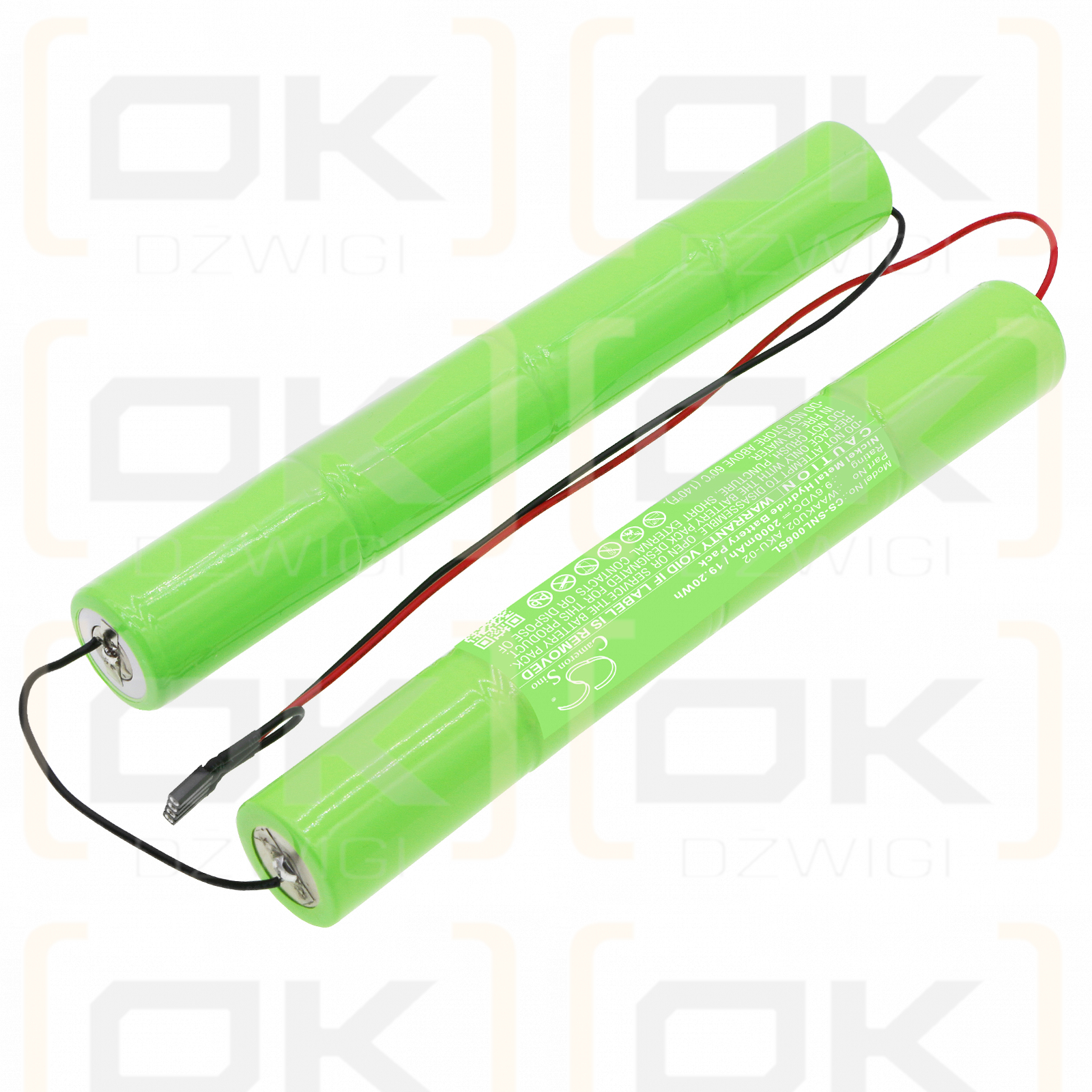 SONEL / WAAKU02 2000mAh Ni-MH 9.6V (Cameron Sino)