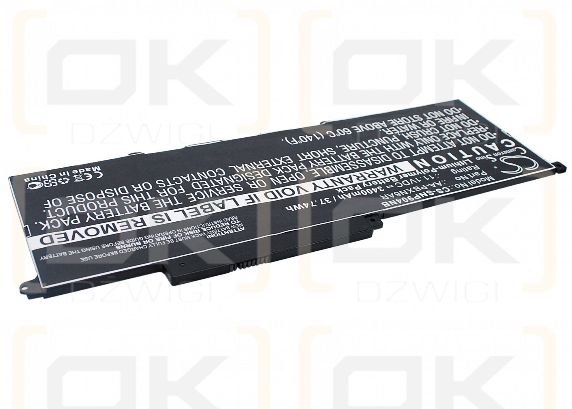 Samsung 900X3C-A02 / AA-PBXN6AR 3400 mAh Li-Polymer 11.1 V (Cameron Sino)