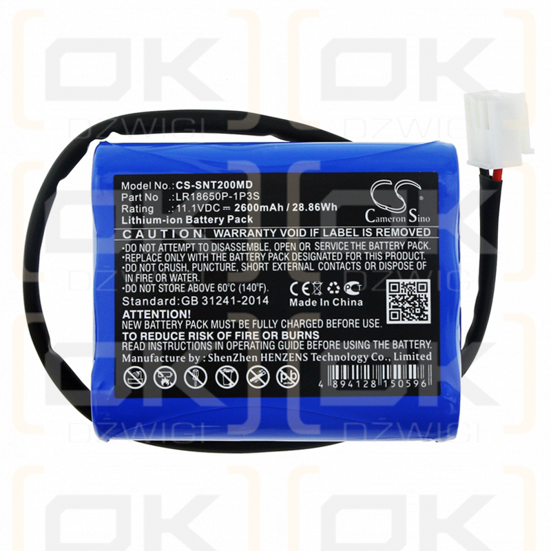 Solaris NT2A / LR18650P-1P3S 2600 mAh Li-Ion 11,1 V (Cameron Sino)