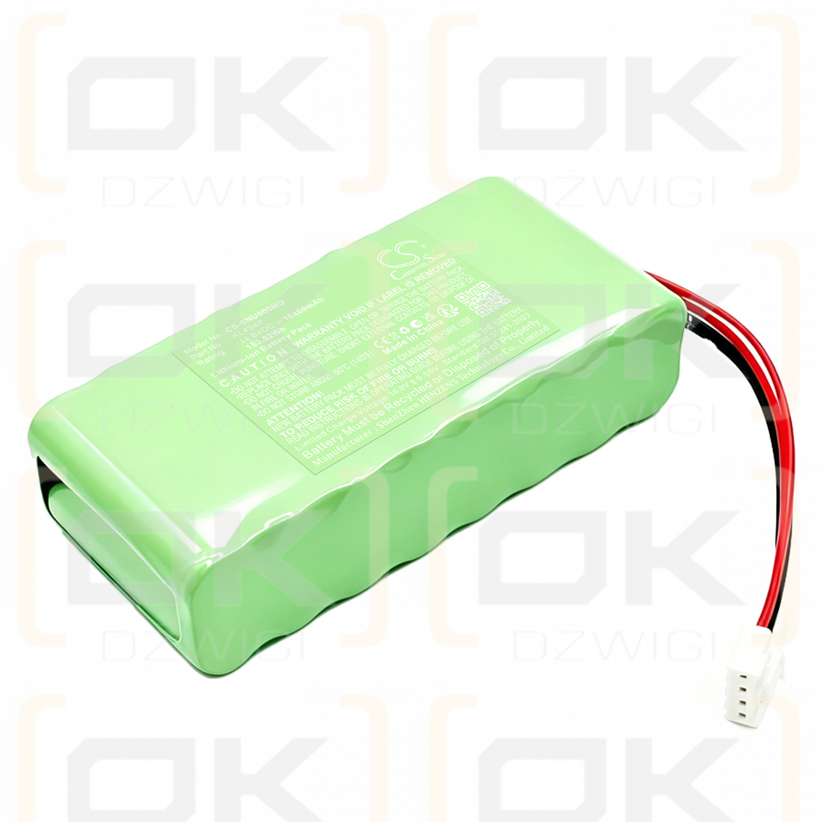 Сменный аккумулятор для SonoScape MySonoU5 / BT-14.4V-5.2A 10400 мАч Li-ion 14.8 В (Cameron Sino)