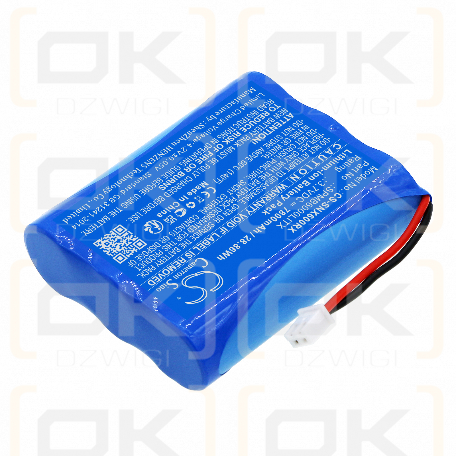 Spektrum Sender NX8 / SPMB6000LITX 7800mAh Li-Ion 3,7V (Cameron Sino)