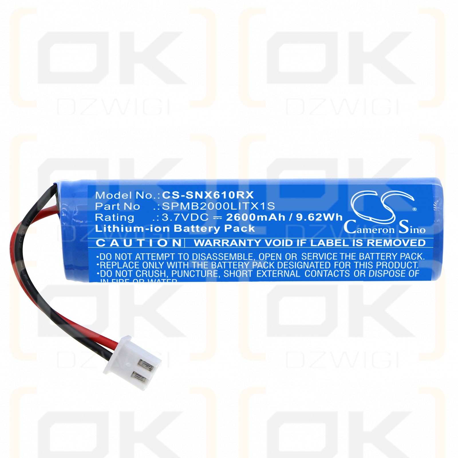 Spektrum Sender NX8 / SPMB2000LITX1S 2600mAh Li-Ion 3,7V (Cameron Sino)