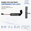Batería de repuesto para Omnilock 5002 / DL-23 1200 mAh Li-MnO2 6V (Cameron Sino)