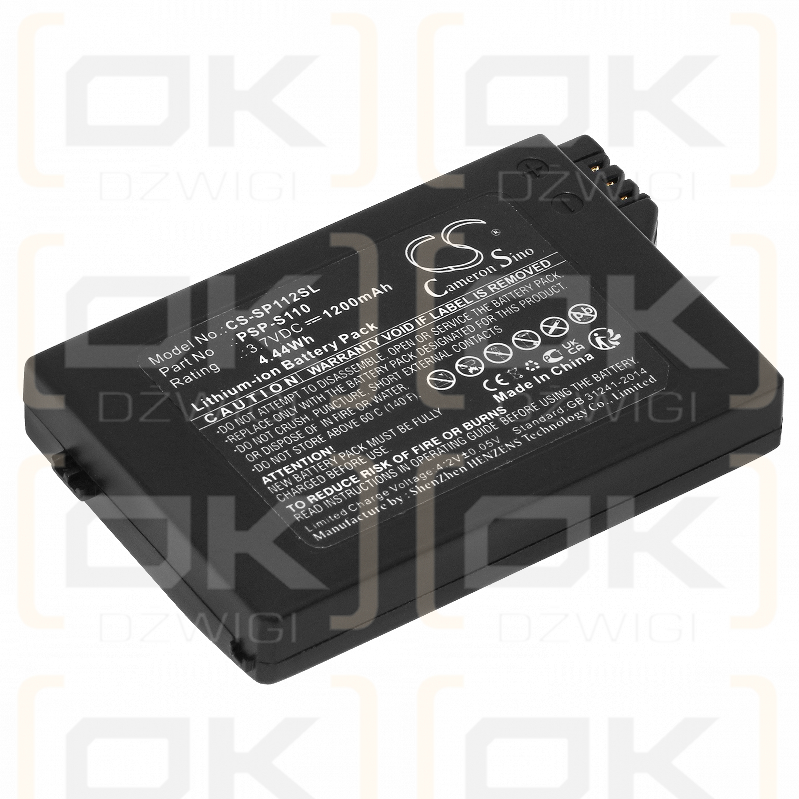 Sony PSP-3007 / PSP-S110 1200 mAh Li-Ion 3,7 V (Cameron Sino)