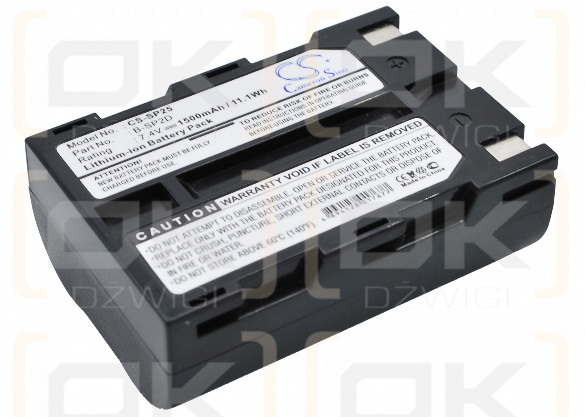 Toshiba TEC B-SP2D Tragbarer Bluetooth-Drucker / B-SP2D 1500 mAh Li-Ion 7,4 V (Cameron Sino)