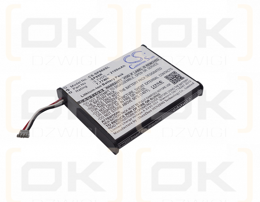 Sony PCH-2007 / SP86R 2100 mAh Li-Ion 3,7 V (Cameron Sino)