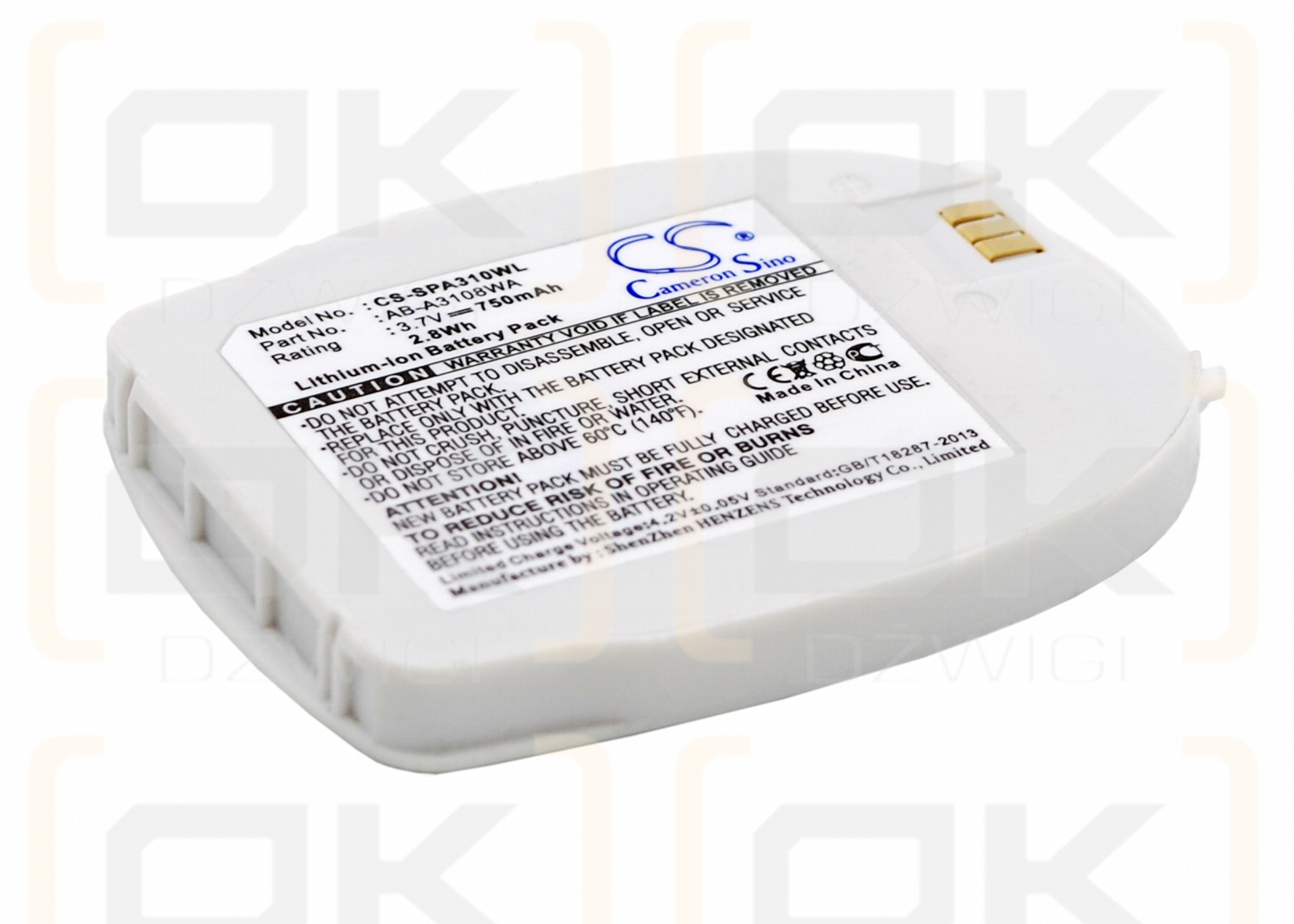 Samsung SPH-A310 / AB-A3108WA 750 mAh Li-Ion 3,7 V (Cameron Sino)