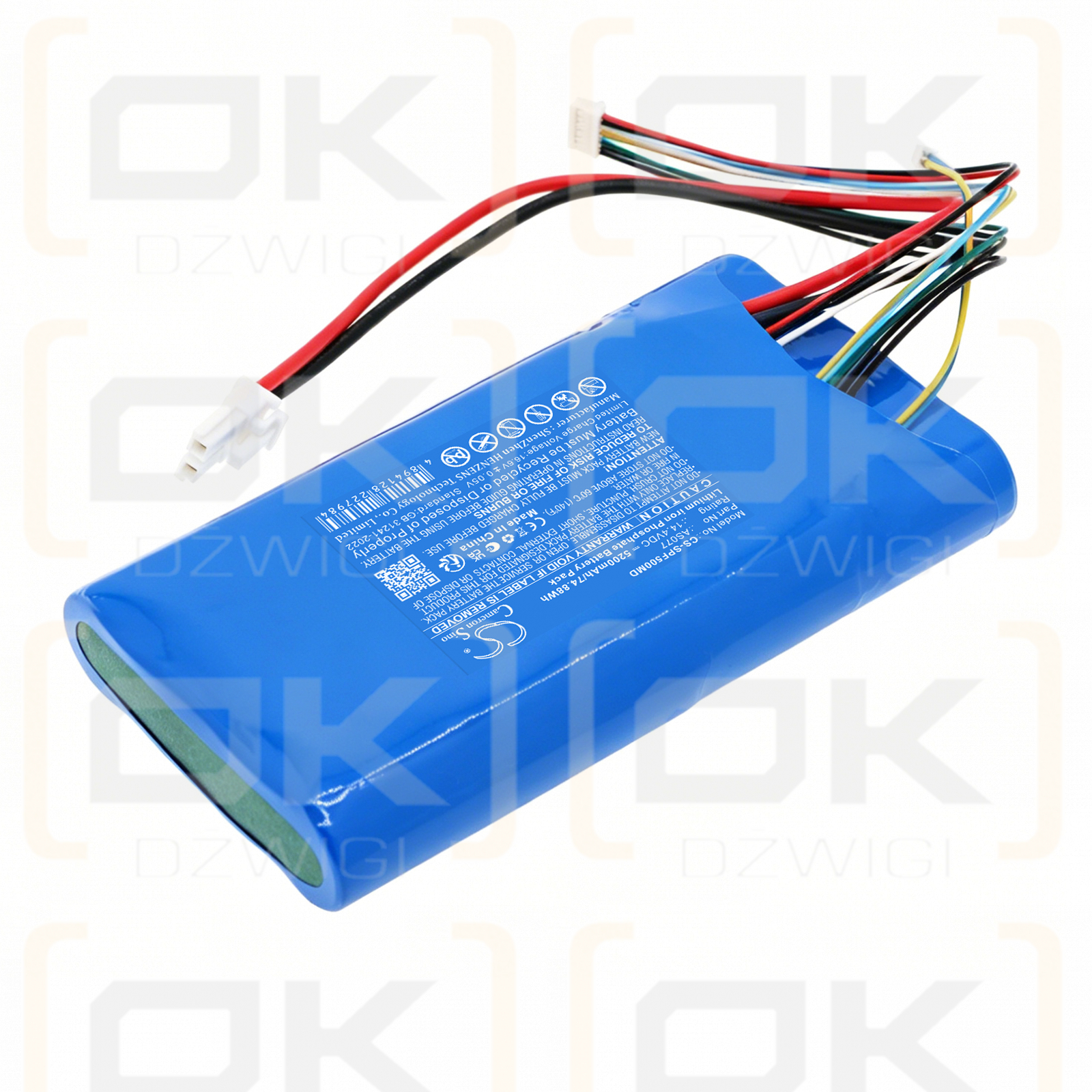 Ersatzakku für AirSep FreeSthle 5 Oxyegn / AS077 5200 mAh LiFePO4 14,4 V (Cameron Sino)